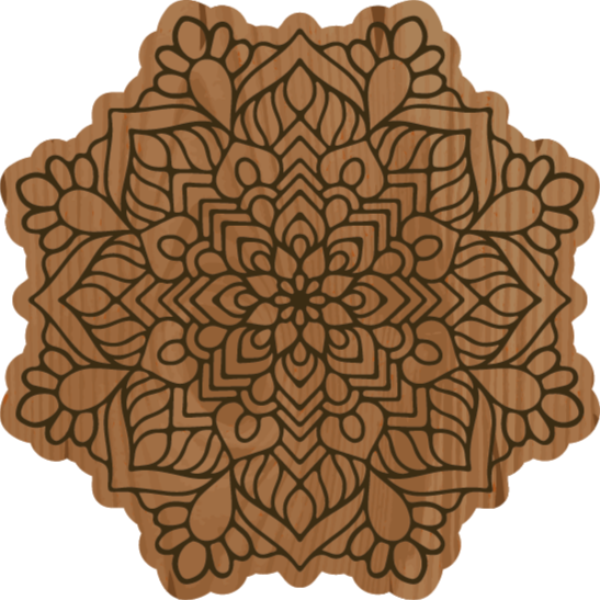 Tapis vinyle mandala complexité mandala - TenStickers