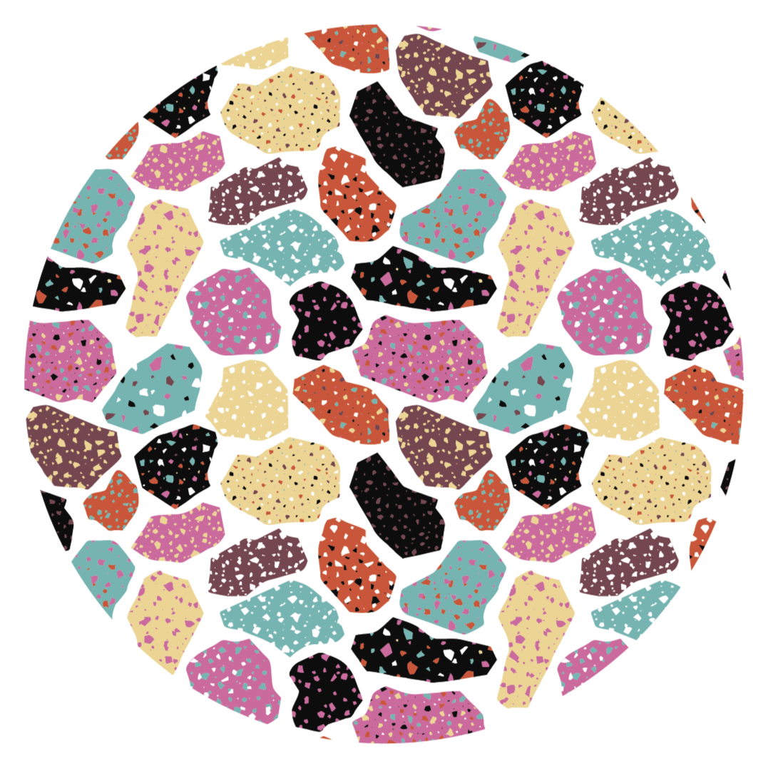 Tapis vinyle animal terrazzo moucheté - TenStickers