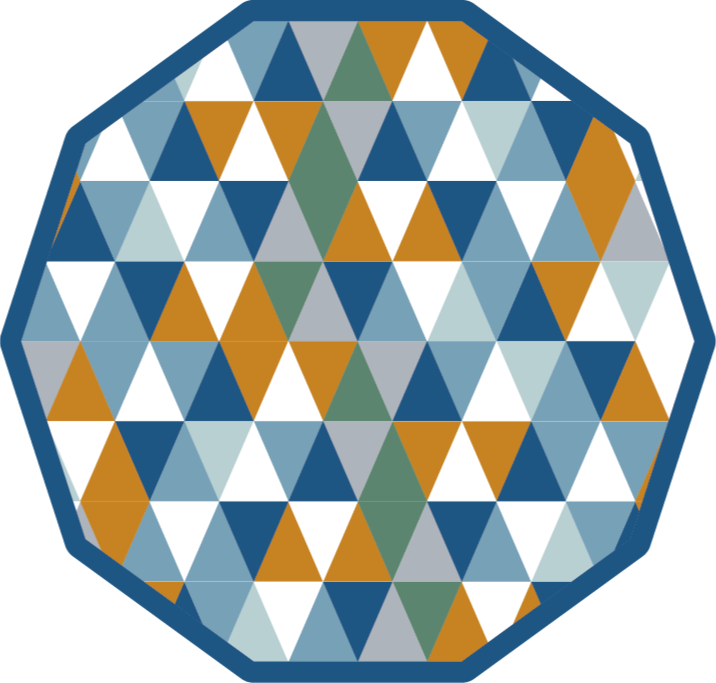 Tapis vinyle géométrique octogone mathématique - TenStickers