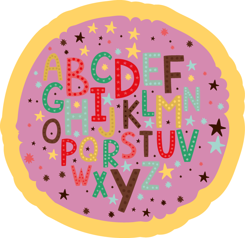 Tapis vinyle alphabet alphabétique pédagogique - TenStickers