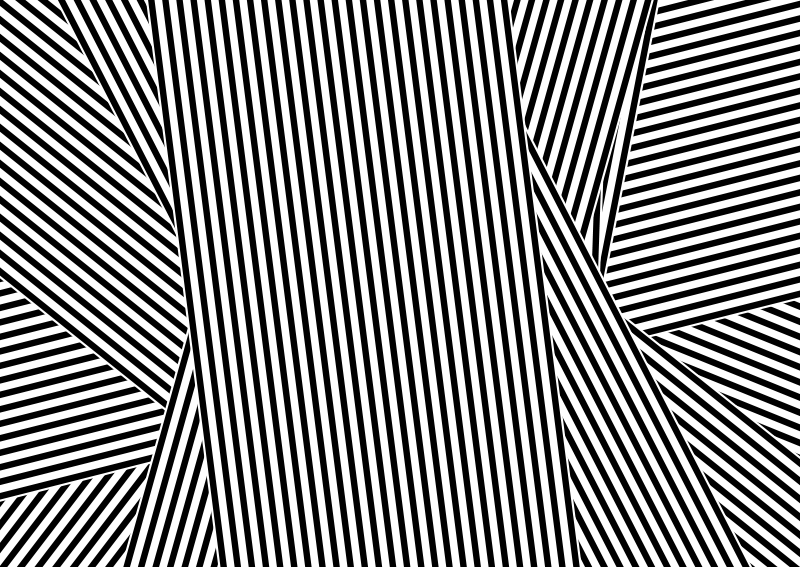 Tapis vinyle rayures déformation optique - TenStickers