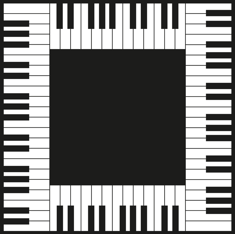 tapis vinyle moderne Piano de cuisine tapis vinylee - TenStickers