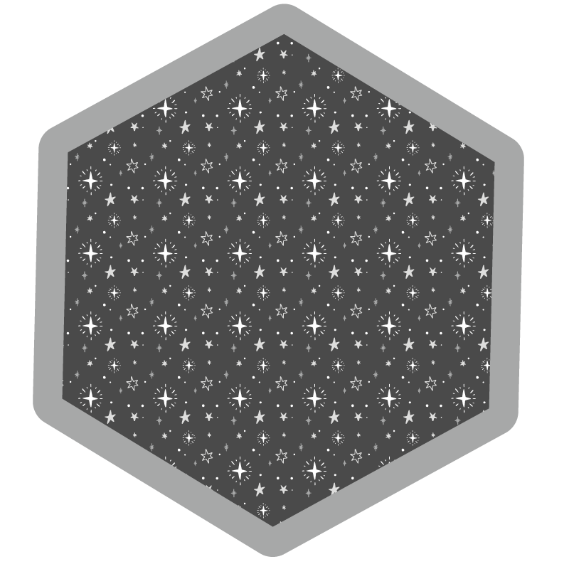 tapis vinyle pour enfants étoiles pour enfants gris lavé - TenStickers