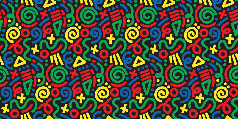 Tapis vinyle jeux modèle de puzzle vibrant - TenStickers