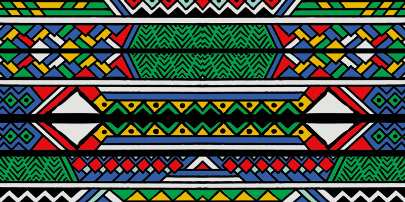 Tapis vinyle éthnique tapisserie à motifs ethniques - TenStickers