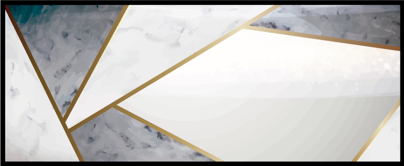 Tapis vinyle texture accents géométriques en marbre - TenStickers