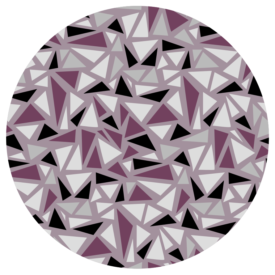 Tapis vinyle géométrique carreaux triangulaires géométriques - TenStickers