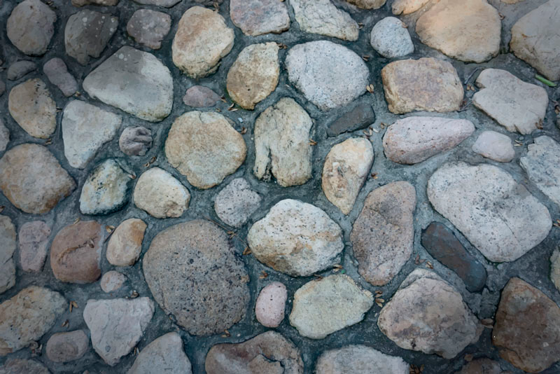 Tapis vinyle pierre chemin de galets - TenStickers