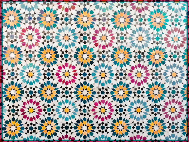 Tapis mosaique vinyle à motifs en mosaïque - TenStickers