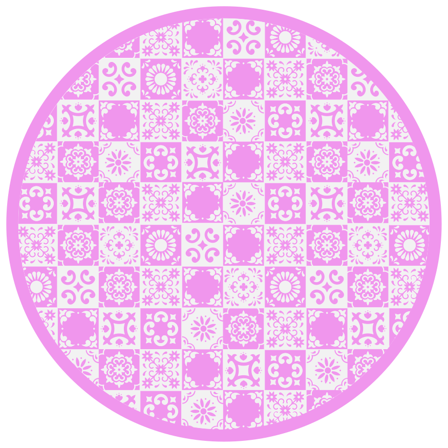 Tapis vinyle mandala cercle inspiré du mandala - TenStickers