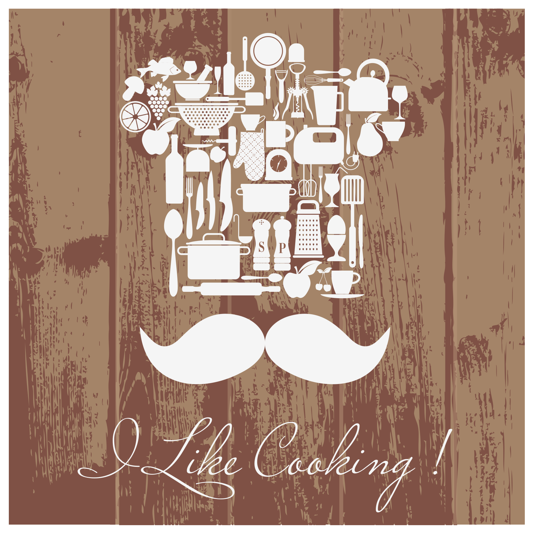 Tapis vinyle citation emblème de l'enthousiasme culinaire - TenStickers