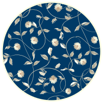 tapis vinyle cuisine Fleur rétro en fleurs - TenStickers