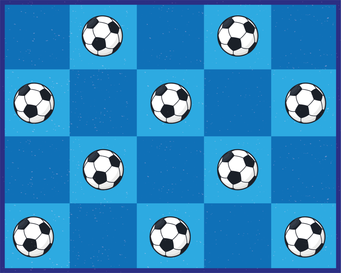 tapis de jeu Carrés de football - TenStickers