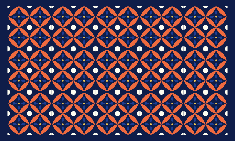 Tapis vinyle géométrique affichage à motifs géométriques - TenStickers