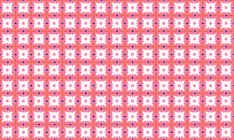 Tapis vinyle fleurs et plantes surface à motif floral - TenStickers