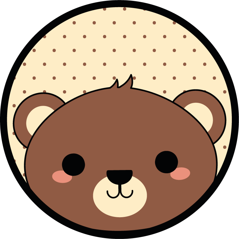 tapis vinyle animal Castor anime - TenStickers