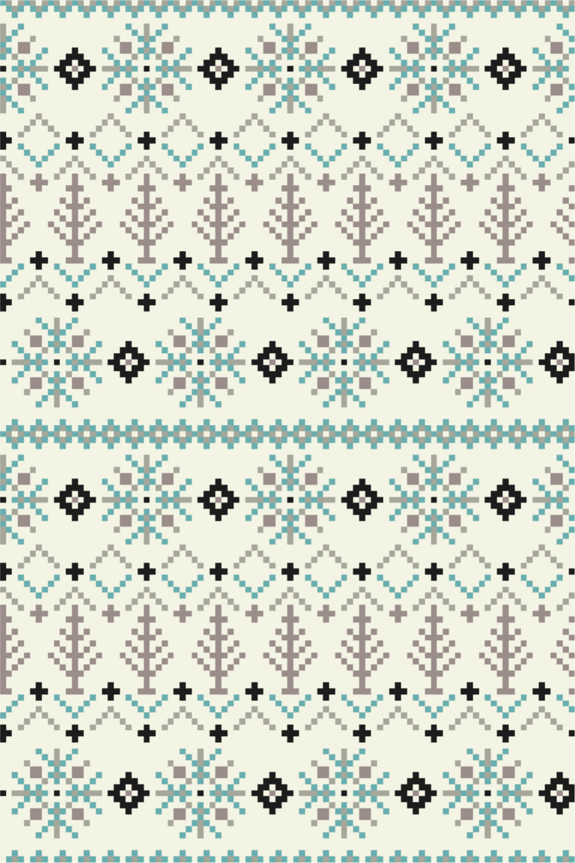 tapis vinyle salon Design nordique traditionnel - TenStickers