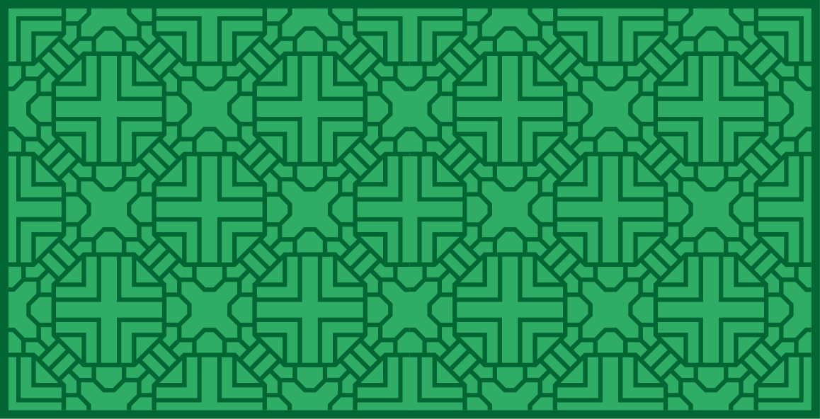 Tapis vinyle géométrique motif vert géométrique - TenStickers
