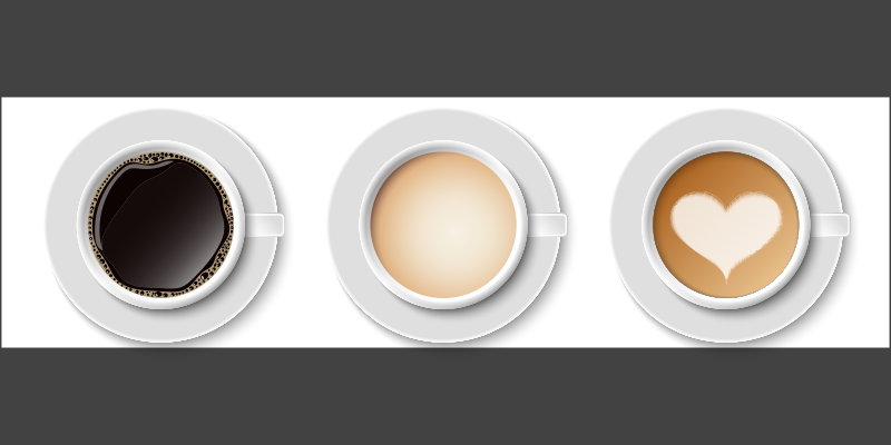 Tapis vinyle cuisine coureur de tasses à café - TenStickers