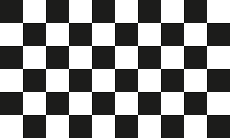 Tapis vinyle cuisine carreaux damier noir et blanc - TenStickers