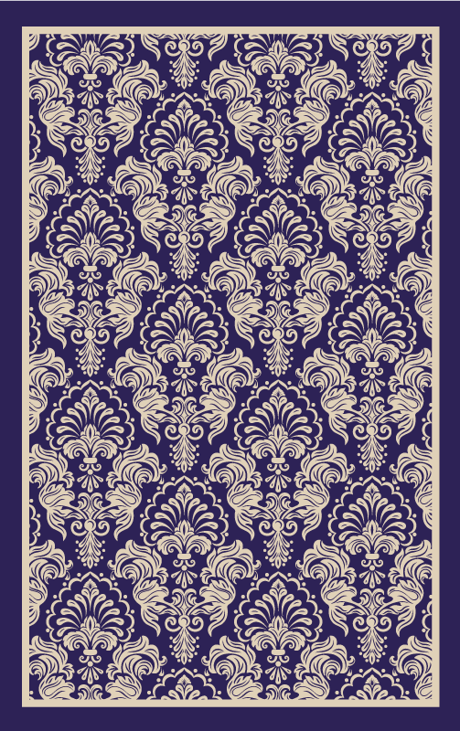 tapis vinyle retro vinylee baroque victorien - TenStickers