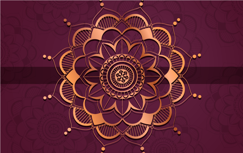 Tapis vinyle mandala embellissement de sol - TenStickers