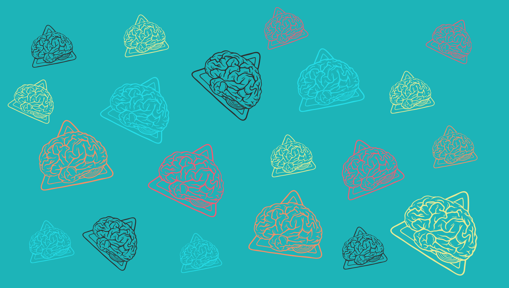 Tapis vinyle autres tapis schémas cérébraux abstraits - TenStickers