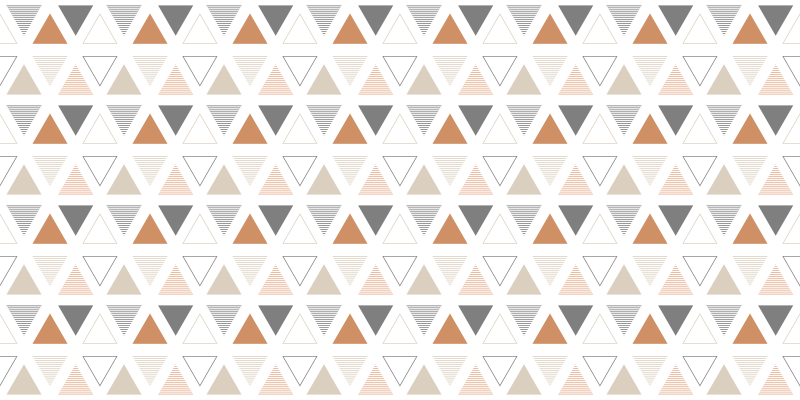 Tapis vinyle géométrique design à motifs triangulaires - TenStickers