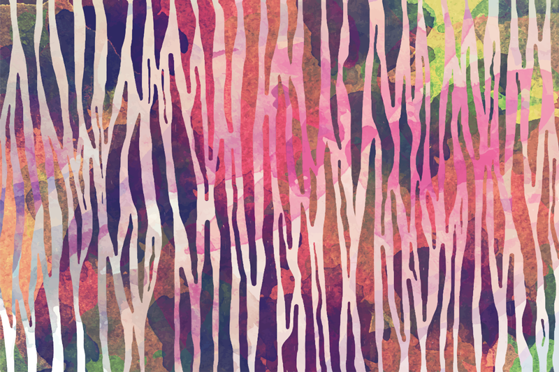 tapis vinyle chambre Texture abstraite de zèbre - TenStickers