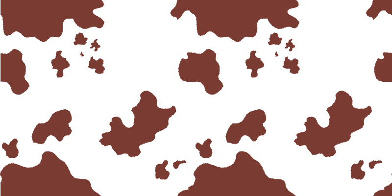 Tapis en vinyle animal en peau de vache - TenStickers