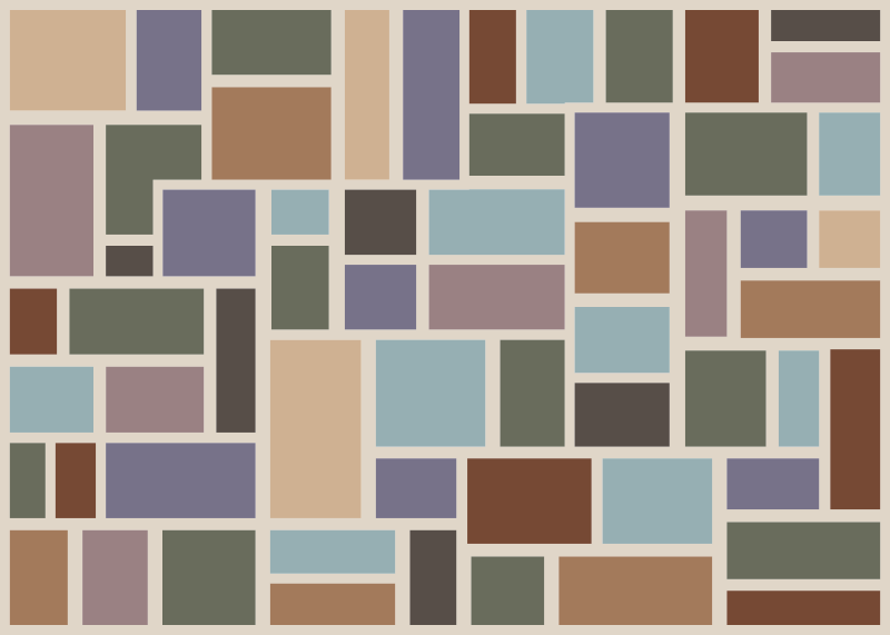 Tapis vinyle geometrique Carrelage moderne en mosaïque - TenStickers