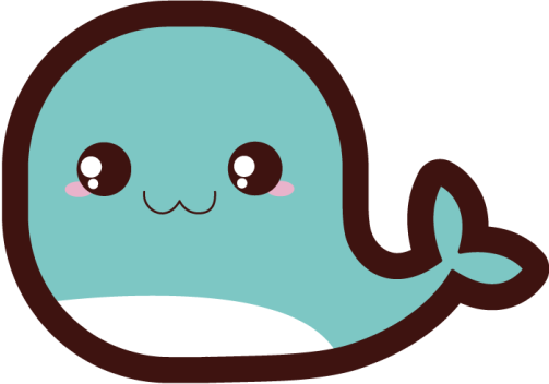 Tapis vinyle chambre bébé illustration mignonne de baleine - TenStickers