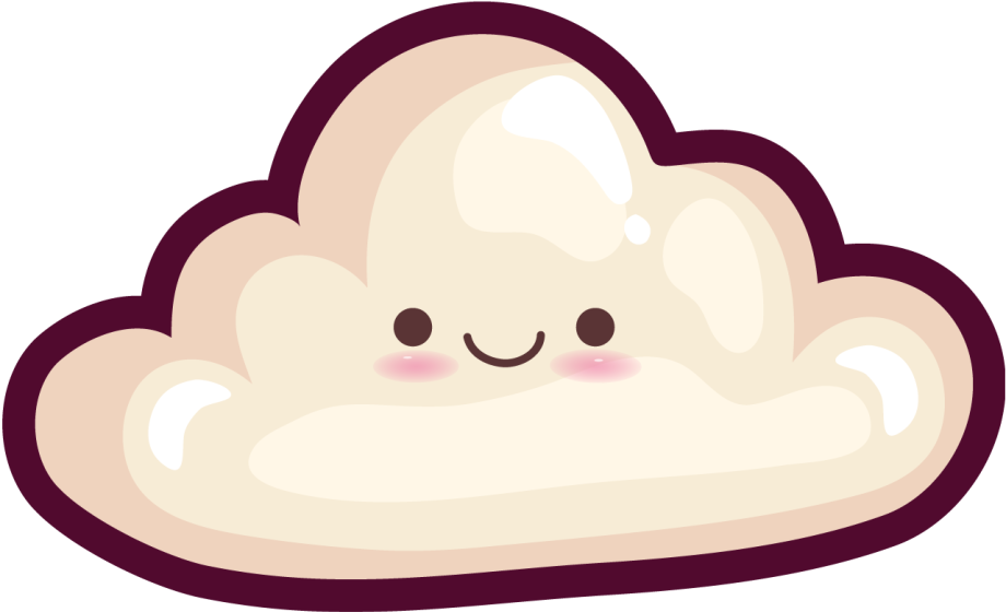 Tapis vinyle pour enfants Nuage d'anime - TenStickers