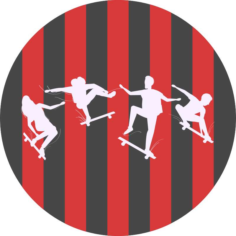 Tapis vinyle jeux silhouettes d'escrime - TenStickers