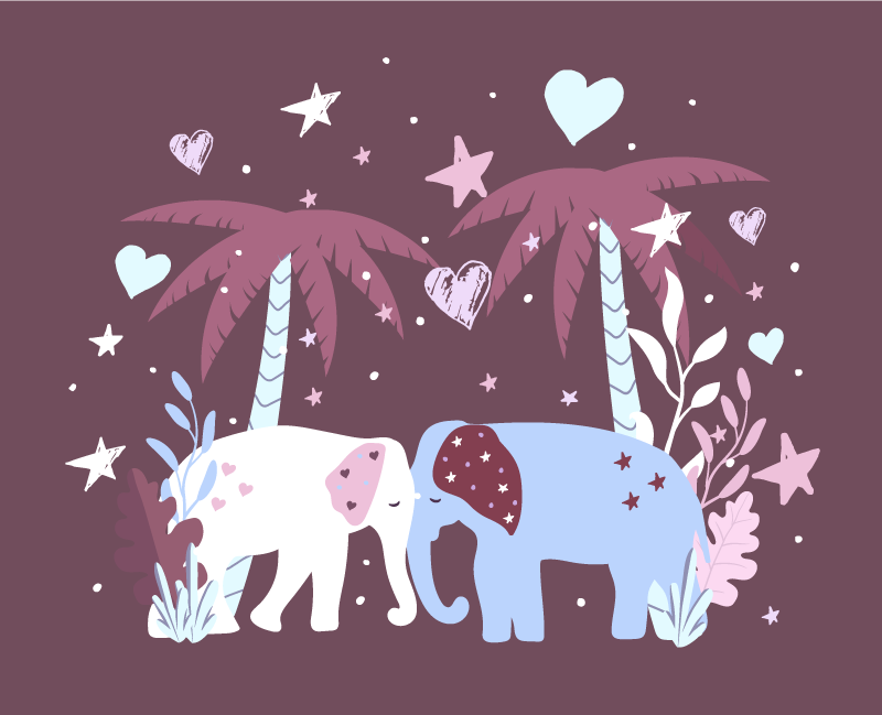 Tapis vinyle pour enfants safari enfantin - TenStickers