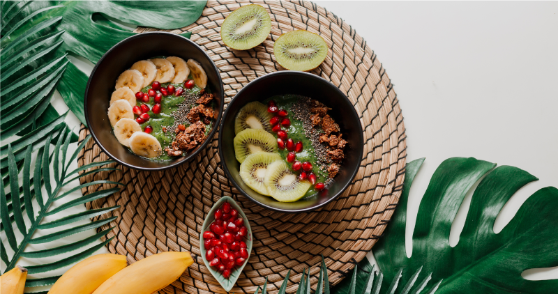 tapis vinyle cuisine Bol de fruits sains - TenStickers