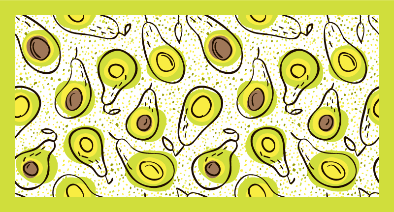 Tapis vinyle cuisine délice d'avocat - TenStickers