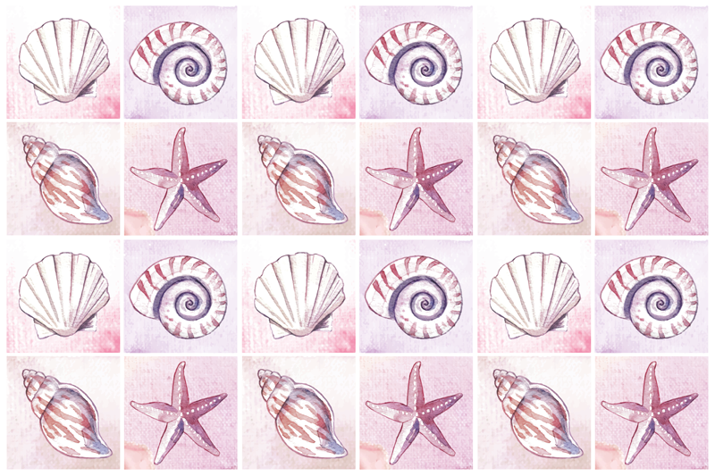 Tapis vinyle salon conception de concept de coquillage - TenStickers