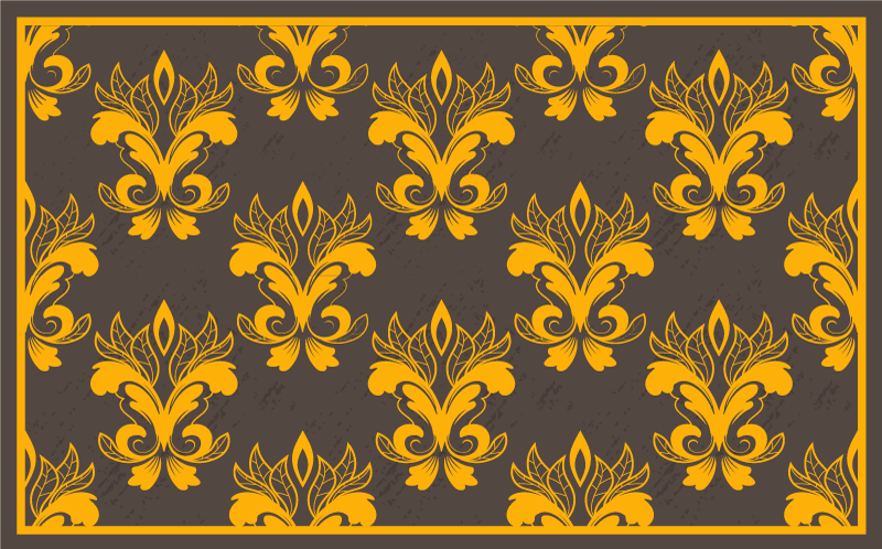 Tapis vinyle vintage arrangement botanique gracieux - TenStickers