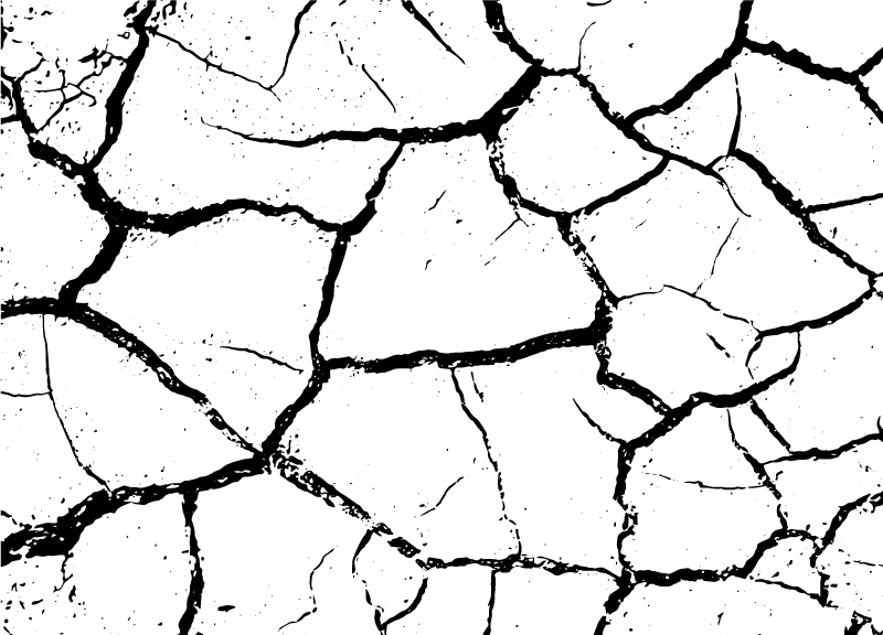 Tapis vinyle pierre terre fissurée - TenStickers