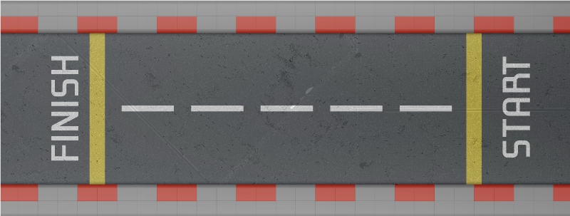 Tapis vinyle de rue Circuit de course - TenStickers