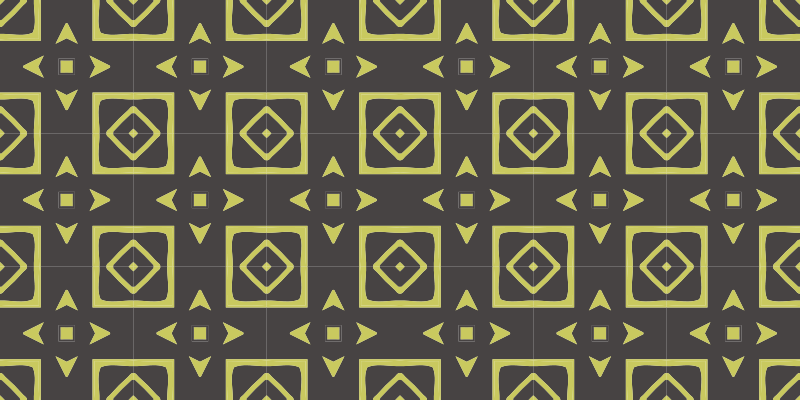 Tapis vinyle géométrique design losange jaune - TenStickers