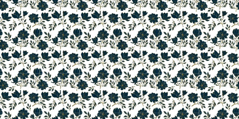 Tapis vinyle fleurs et plantes conception de beauté florale - TenStickers