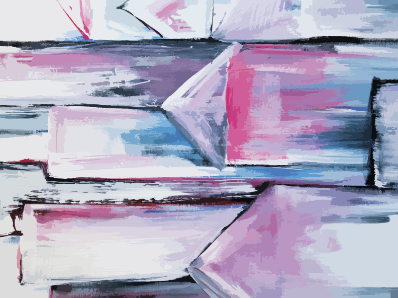 Tapis vinyle textures couches de couleurs abstraites - TenStickers