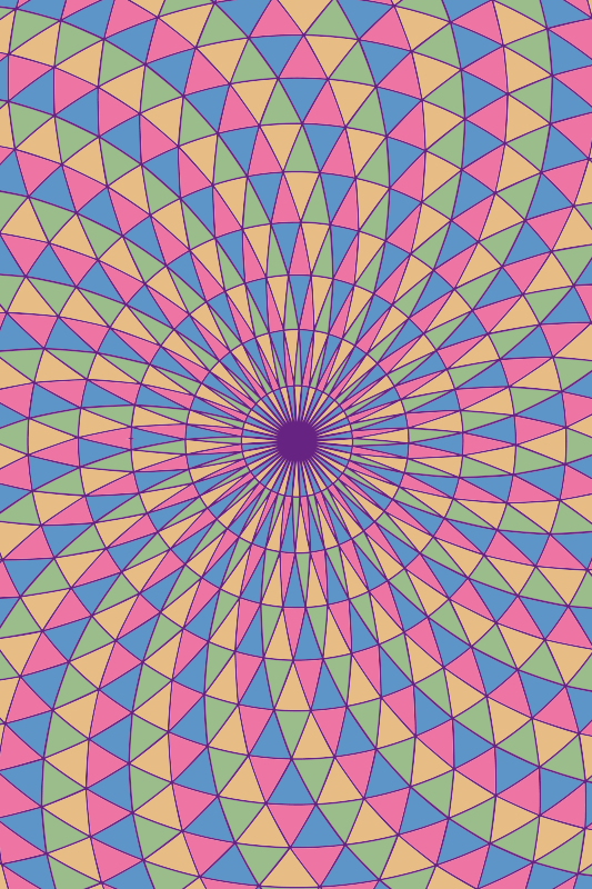 tapis vinyle chambre Triangles 3d abstraits - TenStickers