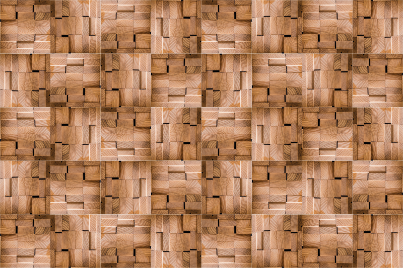 Tapis vinyle en bois Planche de bois noyer américain - TenStickers