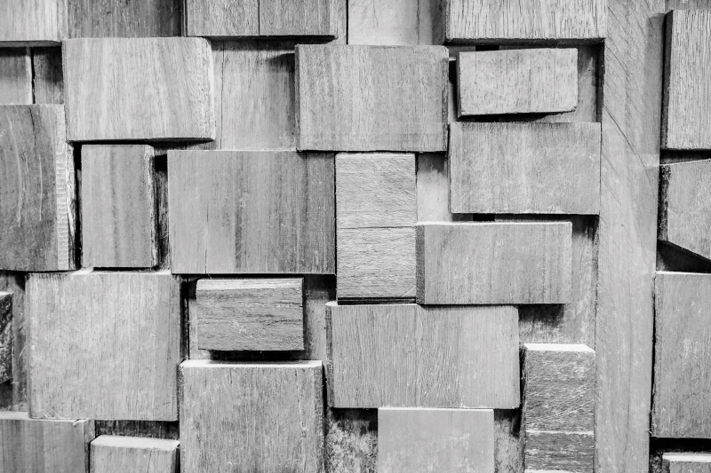 Tapis vinyle imitation parquet blocs texturés - TenStickers