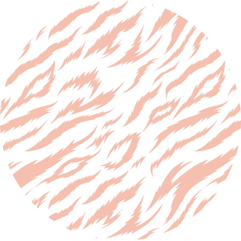 Tapis vinyle animal motif à rayures de tigre - TenStickers