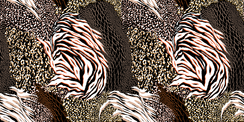 Tapis vinyle animal Mélanger l'imprimé animal - TenStickers