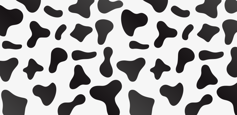 Tapis vinyle animal Impression de vache - TenStickers